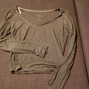 American Eagle Cropped Longsleeve Shirt